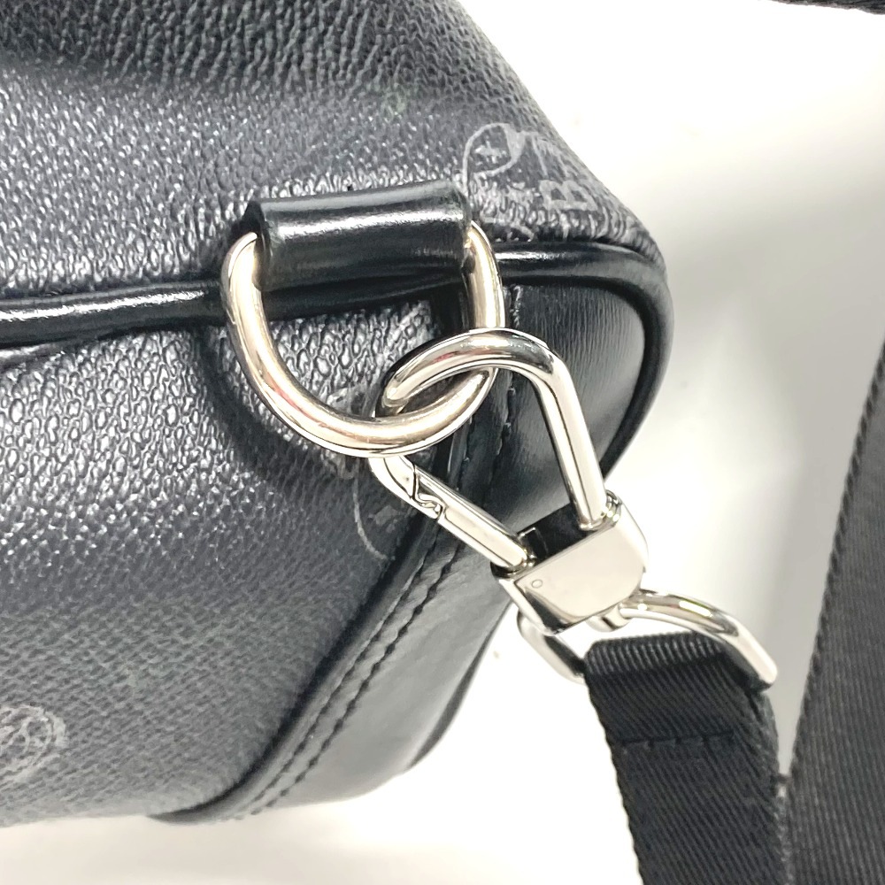 Berluti ベルルッティ ボディバッグ ロゴ カバン クロス ショルダーバッグ PVC/レザー ブラック系 Berluti ベルルッティ ボディバッグ ロゴ カバン クロス ショルダーバッグ PVC/レザー ブラック系