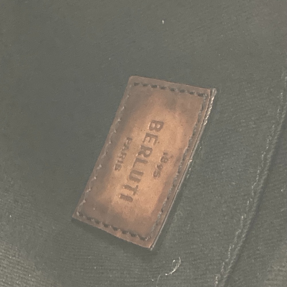 Berluti ベルルッティ ボディバッグ ロゴ カバン クロス ショルダーバッグ PVC/レザー ブラック系 Berluti ベルルッティ ボディバッグ ロゴ カバン クロス ショルダーバッグ PVC/レザー ブラック系