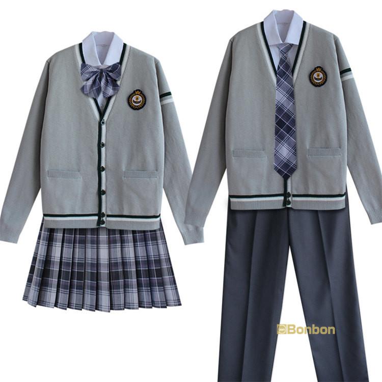 学生服 制服セット JK制服 5点セット 女子高校生 制服 長袖 男子高生 スクールスカート スクールカーディガン コスチューム 衣装 文化祭 仮装 卒業式 入学式 発