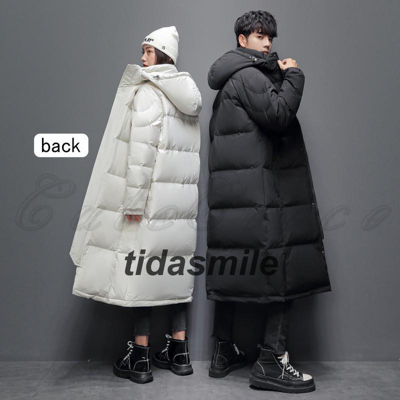 Hot!!!新品 大人気 中綿コート ダウンコート メンズ ロング丈 無地 長袖 フード付き 男女兼用 防寒 秋冬 アウター ビジネス オフィス アウトドア 暖かい 通勤