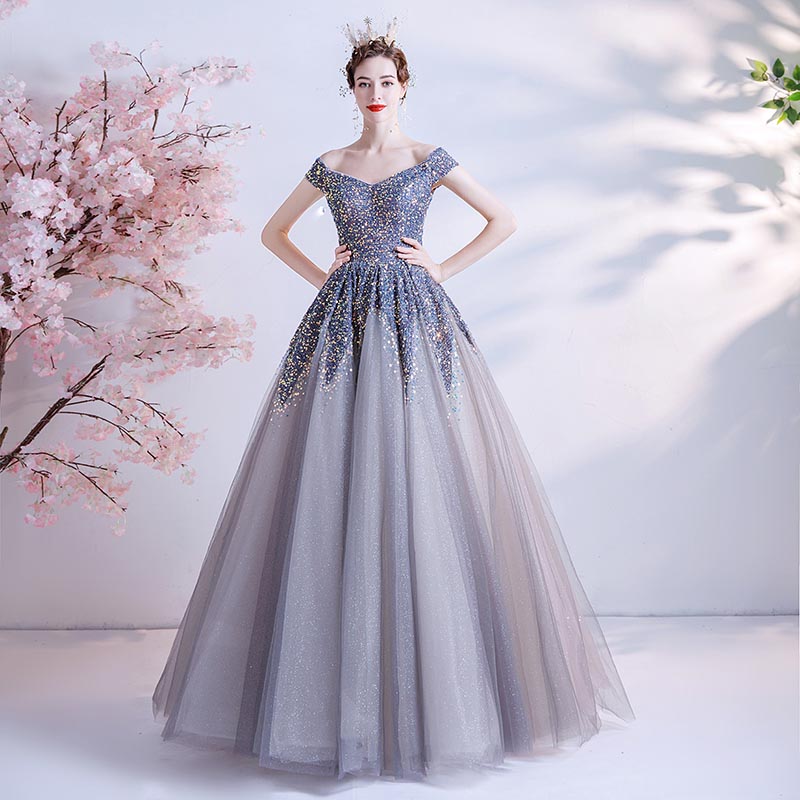 シンプルデザイン ロングドレス カラードレス ブルー オフショルダー Aライン 発表会 プリンセスライン オフショルダー カラードレス ロングドレス 演奏会用ドレス 刺繍 ウェディングドレス 披露宴 シンプルデザイン ロングドレス カラードレス ブルー オフショルダー Aライン 発表会 プリンセスライン オフショルダー カラードレス ロングドレス 演奏会用ドレス 刺繍 ウェディングドレス 披露宴