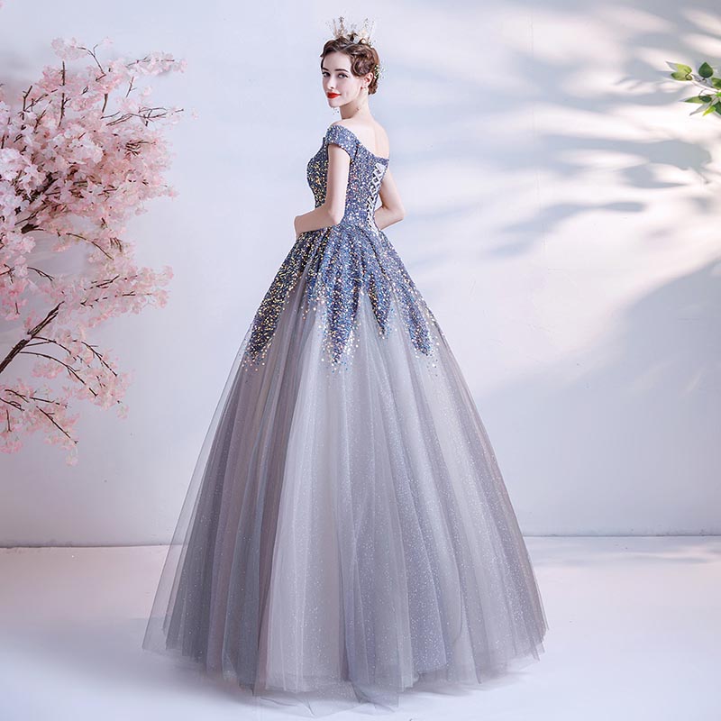 シンプルデザイン ロングドレス カラードレス ブルー オフショルダー Aライン 発表会 プリンセスライン オフショルダー カラードレス ロングドレス 演奏会用ドレス 刺繍 ウェディングドレス 披露宴 シンプルデザイン ロングドレス カラードレス ブルー オフショルダー Aライン 発表会 プリンセスライン オフショルダー カラードレス ロングドレス 演奏会用ドレス 刺繍 ウェディングドレス 披露宴