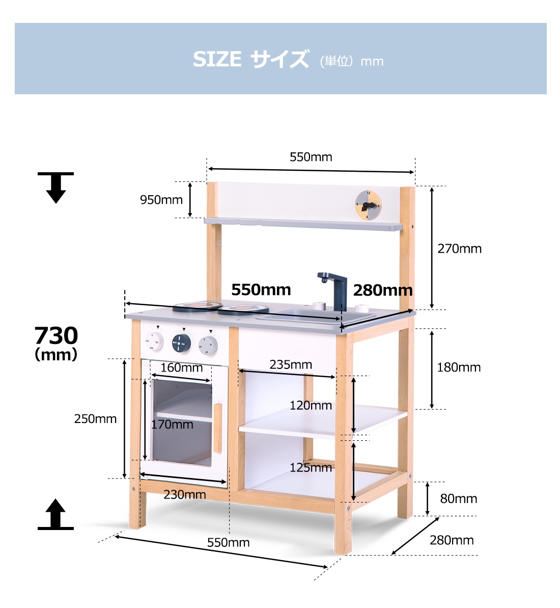 【大好評！最安値挑戦!】おままごとキッチン 木製 誕生日 台所 調理器具付 食材 知育玩具 コンロ ミニキッチン おもちゃキッチンGG4004 Green MDFG87