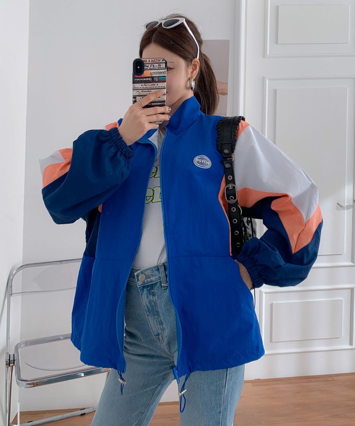 ナイロンタッチマルチカラーワイドジャケット レディース アウター ブルゾン 春 秋 シャカシャカ 撥水 薄手 上着 ビッグシルエット 韓国ファッション ストリート ダンス カジュアル 配色 体型カバー ナイロンタッチマルチカラーワイドジャケット レディース アウター ブルゾン 春 秋 シャカシャカ 撥水 薄手 上着 ビッグシルエット 韓国ファッション ストリート ダンス カジュアル 配色 体型カバー