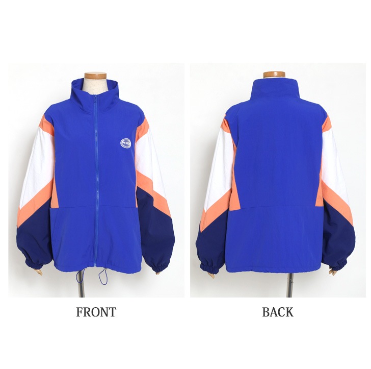 ナイロンタッチマルチカラーワイドジャケット レディース アウター ブルゾン 春 秋 シャカシャカ 撥水 薄手 上着 ビッグシルエット 韓国ファッション ストリート ダンス カジュアル 配色 体型カバー ナイロンタッチマルチカラーワイドジャケット レディース アウター ブルゾン 春 秋 シャカシャカ 撥水 薄手 上着 ビッグシルエット 韓国ファッション ストリート ダンス カジュアル 配色 体型カバー