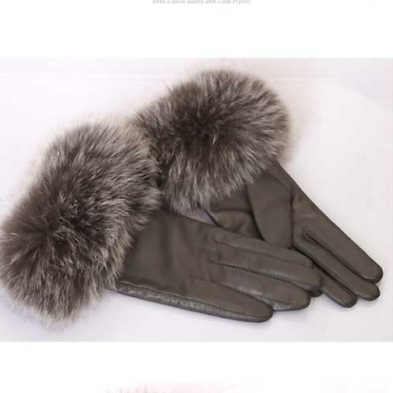 (ニナスパリ) フォックスファーソフトシープスキングローブ (6SH426)