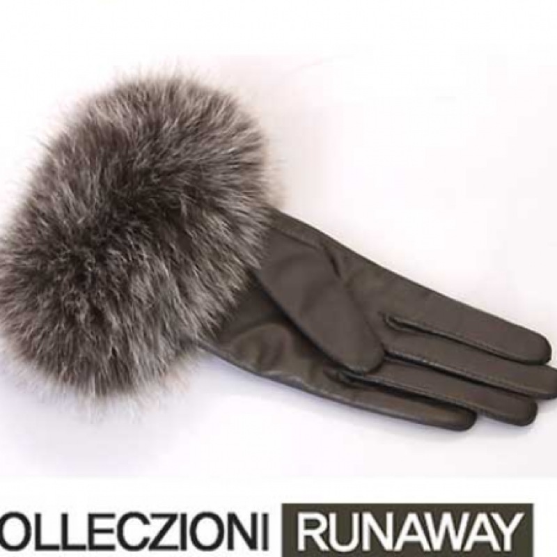 (ニナスパリ) フォックスファーソフトシープスキングローブ (6SH426)