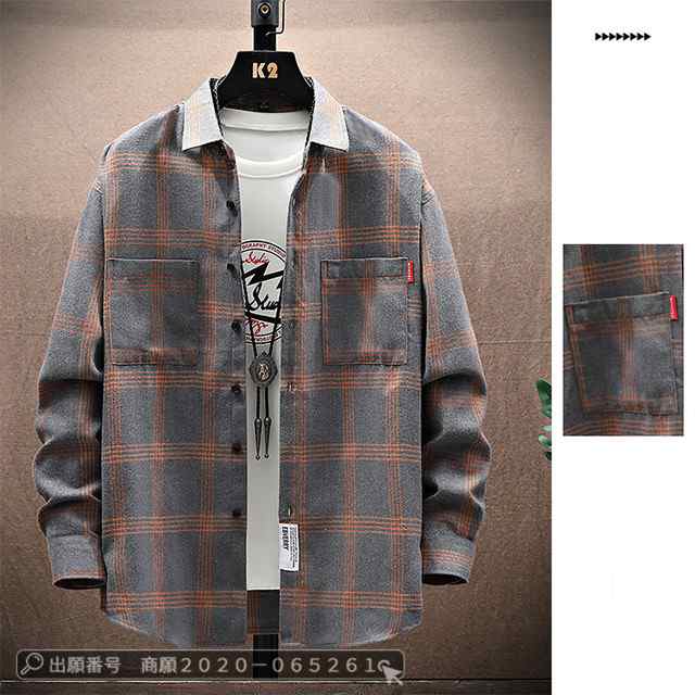 最安挑戦 春新作 新作 送料無料 メンズ シャツ チェックシャツ 春秋 チェック柄 長袖 開襟シャツ 薄手 大きいサイズ カジュアルシャツ ゆったり ネルシャツ 通勤 おしゃれ トップス 65