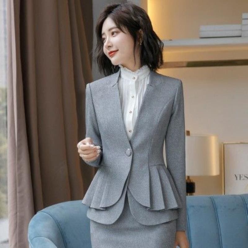 スーツセット レディース パンツセット スカートセット 3点セット20代30代40代 事務服 フォーマル面接 制服OL 細身ビジネス 通勤-346