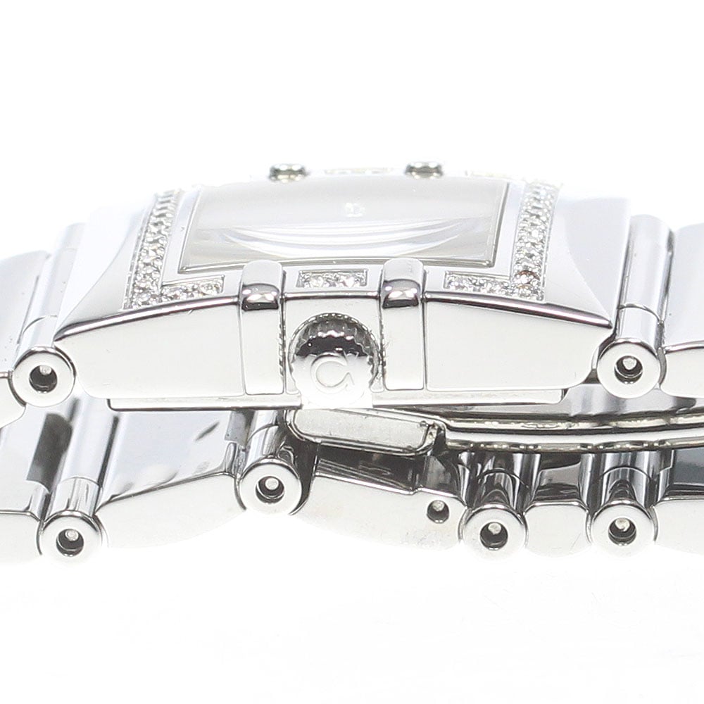 オメガ OMEGA 1528.36 コンステレーション カレ クアドラ ダイヤベゼル 4P クォーツ レディース _860051【中古】