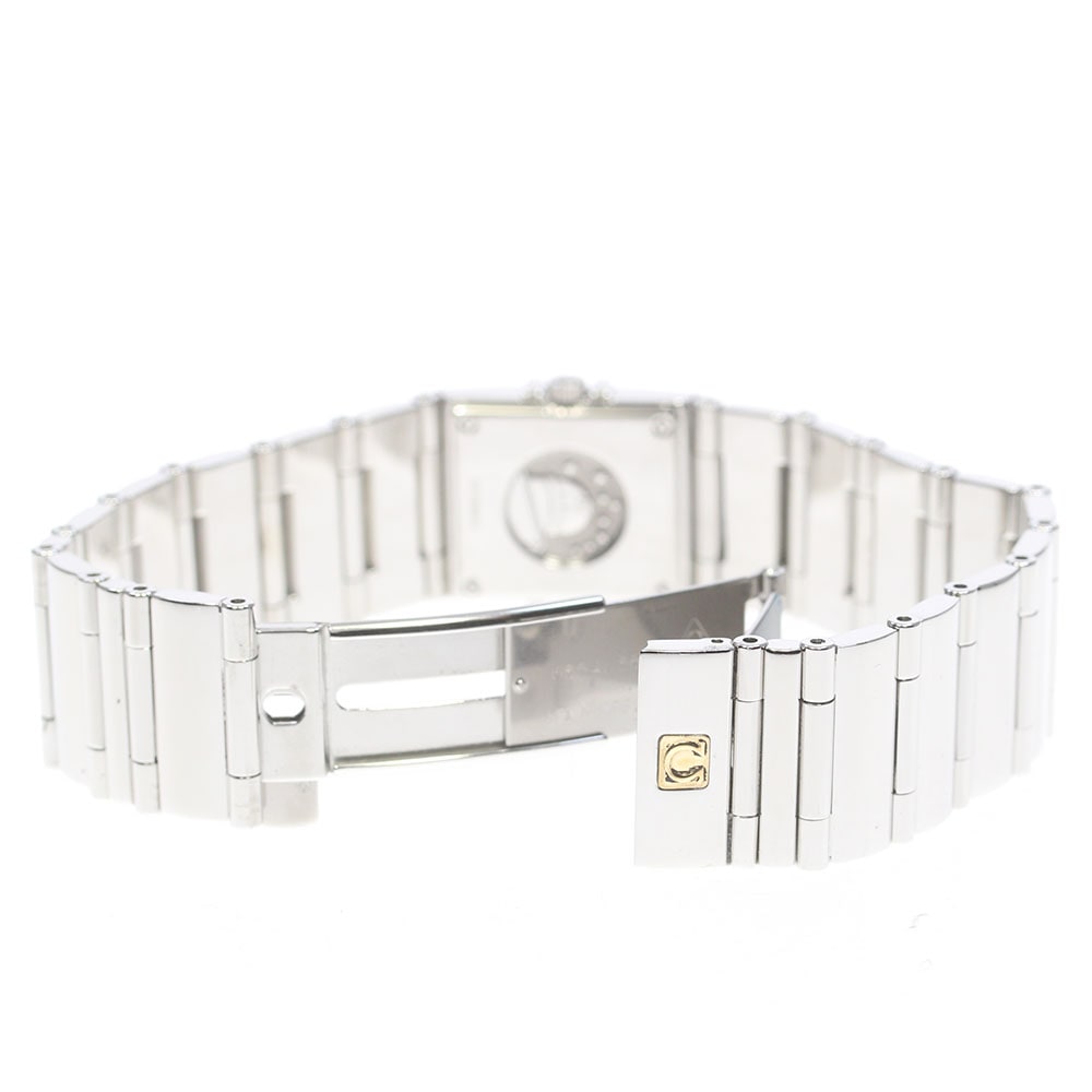 オメガ OMEGA 1528.36 コンステレーション カレ クアドラ ダイヤベゼル 4P クォーツ レディース _860051【中古】