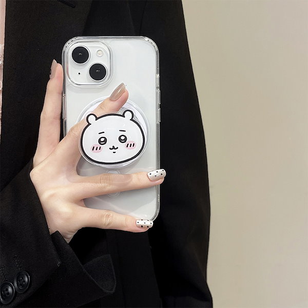 韓国　ちいかわ　スマホグリップ ちいかわ スマホグリップ ハチワレ 韓国 限定 - メルカリ