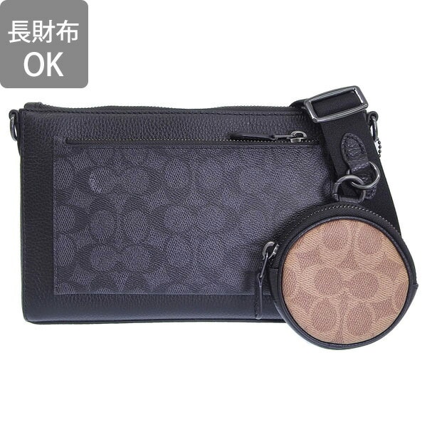 コーチ バック メンズ ショルダーバッグ アウトレット ホールデン クロスボディ ブロックド シグネチャー キャンバス ブラック レザー CW372QBXAJ COACH コーチ バック メンズ ショルダーバッグ アウトレット ホールデン クロスボディ ブロックド シグネチャー キャンバス ブラック レザー CW372QBXAJ COACH