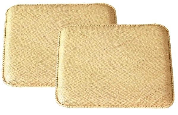 籐あじろ編みクッション 45×45cm 2枚組 角型 AZHDX452P