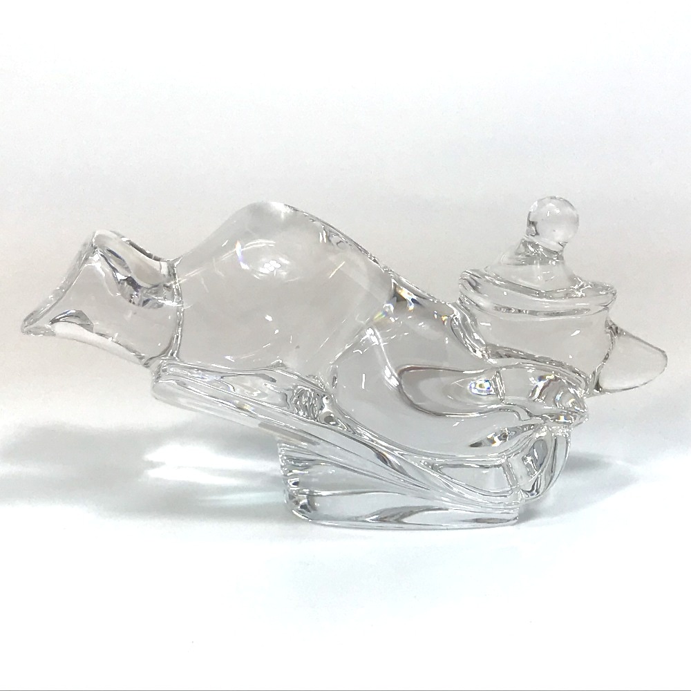 Baccarat フィギュリン ベア クマ そり滑り