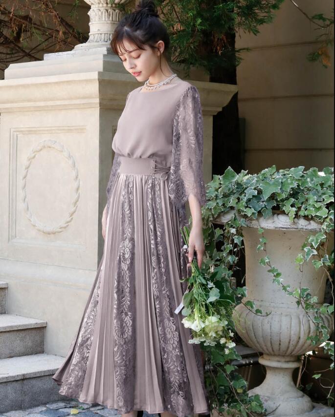 超人気,高評価!!上品 6color プリーツ ファッション パーティドレス レディース ミモレ丈 パーティードレス 総レースドレス ワンピ膝下 夏 5分袖 レディース フォーマル 結婚式ワンピース 超人気,高評価!!上品 6color プリーツ ファッション パーティドレス レディース ミモレ丈 パーティードレス 総レースドレス ワンピ膝下 夏 5分袖 レディース フォーマル 結婚式ワンピース