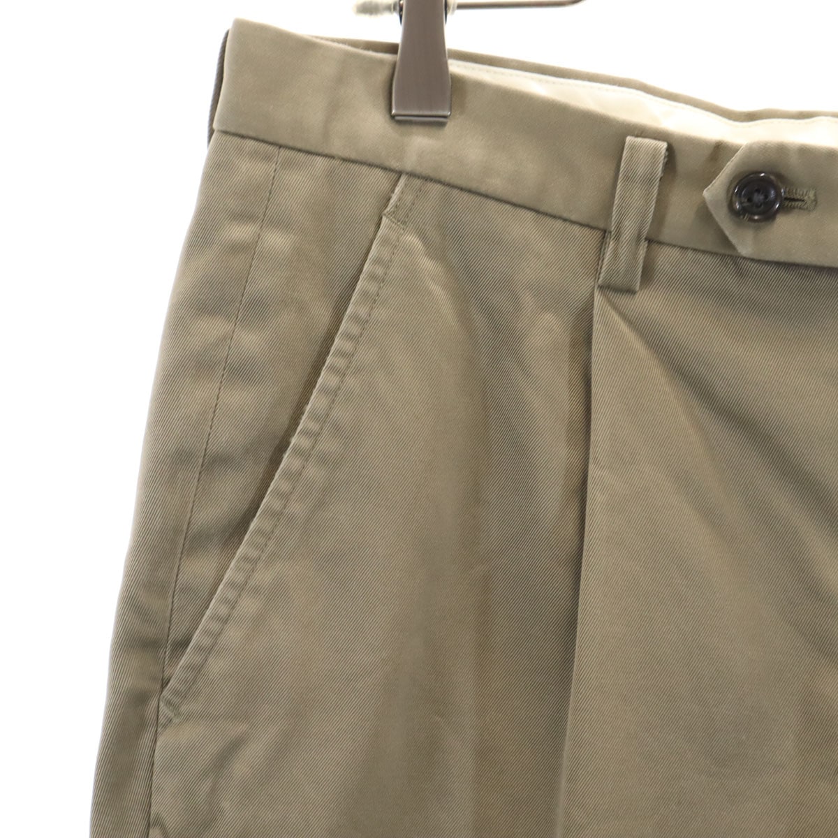BURBERRY LONDON バーバリーロンドン 日本製 トラウザー パンツ 82 アッシュベージュ 三陽商会 タック メンズ 古着