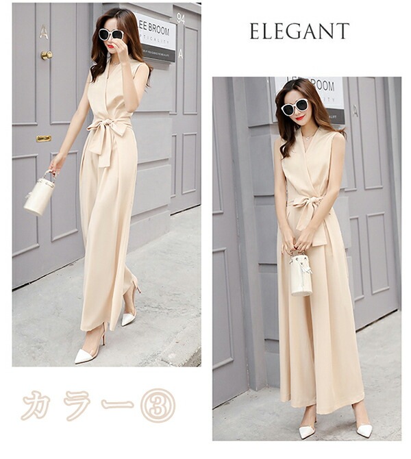 オールインワン レディース ワイドパンツ ノースリーブ パーティードレス カジュアル スカンツ レディース サロンベット エレガント ウエストリボン ガウチョ マキシ パンツ フォーマル マタニティ オールインワン レディース ワイドパンツ ノースリーブ パーティードレス カジュアル スカンツ レディース サロンベット エレガント ウエストリボン ガウチョ マキシ パンツ フォーマル マタニティ
