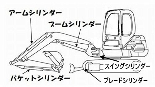 スーパーセール】 コベルコ SK035-1 バケットシリンダー用シールキット