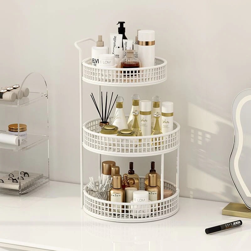 ゴールド ブラック ホワイト 3色 オプション 鉄芸 お風呂 収納 ボックス レディース スキンケア用品 デスクトップ 整理し 収納ラック