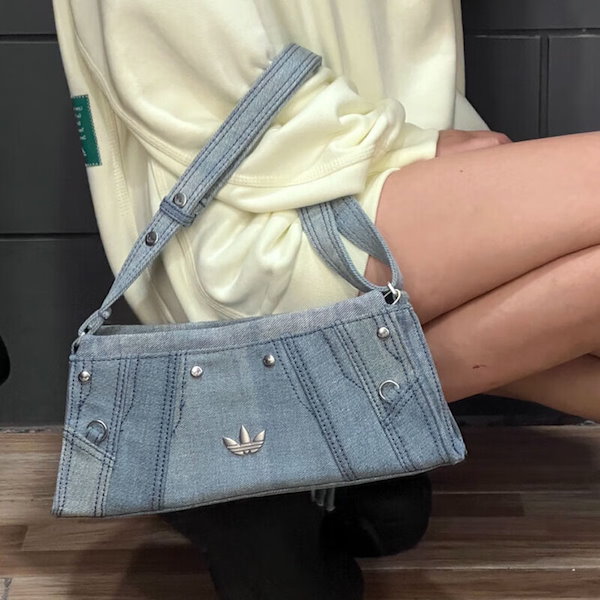 adidas デニム ショルダーバッグ adidas always original デニムショルダーバッグ コインケース付
