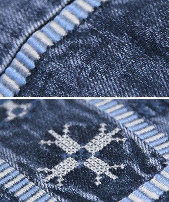 特価格安 エスニック風 刺繍入 デニム ワンピース : レディース服 NEW定番