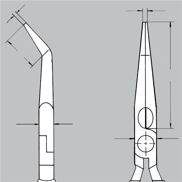 KNIPEX（クニペックス）2621-200 40先曲ラジオペンチ （SB）