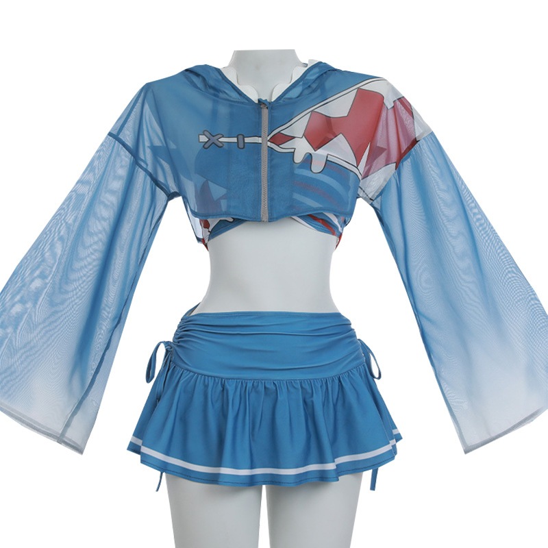 文化祭 コスチューム 仮装 ビキニ着 水着 がうるぐらGawrGuraコスプレ衣 Hololive Vtuber バーチャル スーツ ハロウィン 2023年新作入荷コスプレ 文化祭 コスチューム 仮装 ビキニ着 水着 がうるぐらGawrGuraコスプレ衣 Hololive Vtuber バーチャル スーツ ハロウィン 2023年新作入荷コスプレ