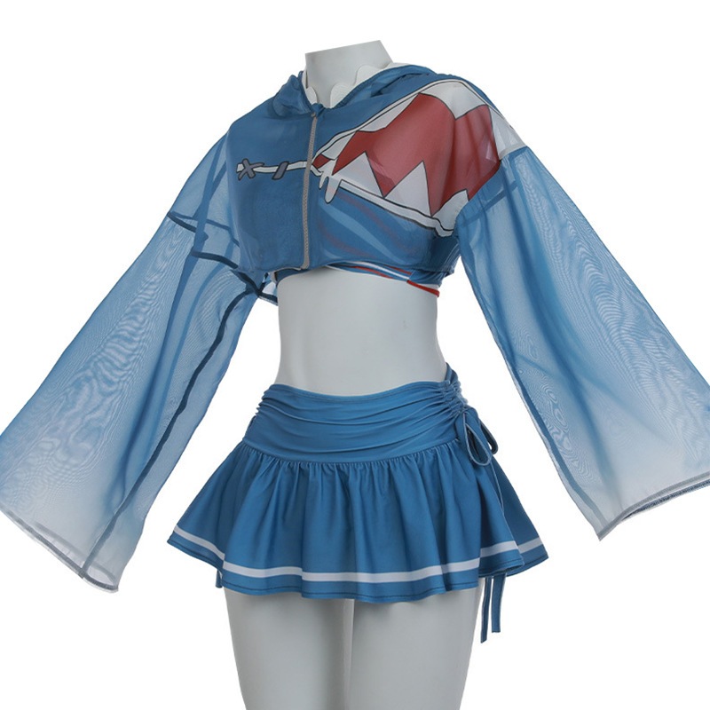 文化祭 コスチューム 仮装 ビキニ着 水着 がうるぐらGawrGuraコスプレ衣 Hololive Vtuber バーチャル スーツ ハロウィン 2023年新作入荷コスプレ 文化祭 コスチューム 仮装 ビキニ着 水着 がうるぐらGawrGuraコスプレ衣 Hololive Vtuber バーチャル スーツ ハロウィン 2023年新作入荷コスプレ