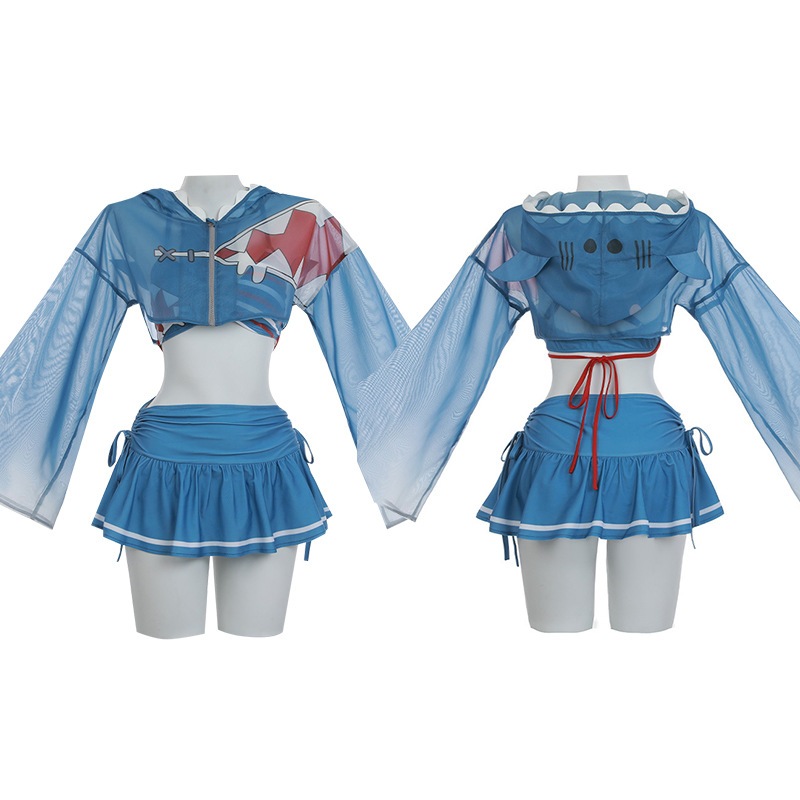 文化祭 コスチューム 仮装 ビキニ着 水着 がうるぐらGawrGuraコスプレ衣 Hololive Vtuber バーチャル スーツ ハロウィン 2023年新作入荷コスプレ 文化祭 コスチューム 仮装 ビキニ着 水着 がうるぐらGawrGuraコスプレ衣 Hololive Vtuber バーチャル スーツ ハロウィン 2023年新作入荷コスプレ