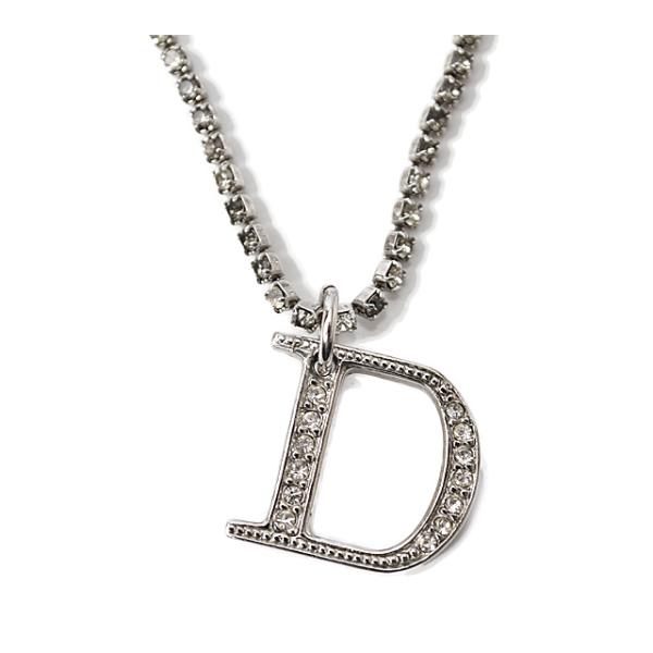 ネックレス ヴィンテージ Christian Dior ダブルチェーン ロゴ