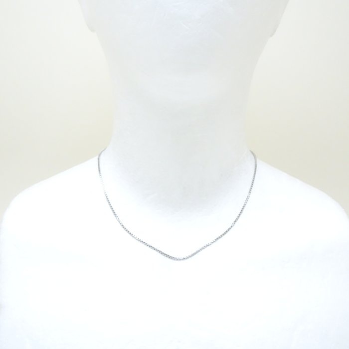 ベネチアン チェーン ネックレス 40cm 6.7グラム Pt850プラチナ/75527【中古】