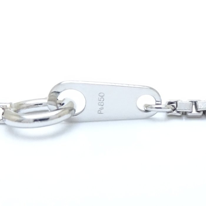 ベネチアン チェーン ネックレス 40cm 6.7グラム Pt850プラチナ/75527【中古】