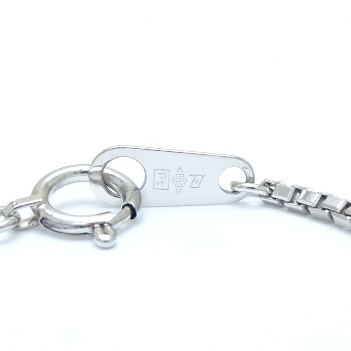 ベネチアン チェーン ネックレス 40cm 6.7グラム Pt850プラチナ/75527【中古】