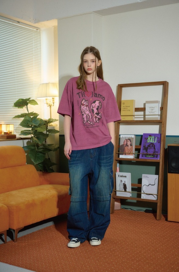 CPGN STUDIO】 Tiamo Lovely Pigment Short Sleeve Tee Tシャツ