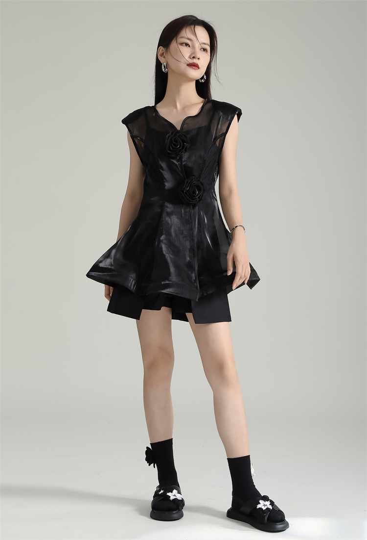 【Gorge.Fashion】 シアーシャツ ローズ型ボタン 夏 袖なし シャツ 着痩せ キャミソール付き ブラウス 日焼け止め レディース ノースリーブ おしゃれ 上質 関連商品は店で購入可能 メガ 【Gorge.Fashion】 シアーシャツ ローズ型ボタン 夏 袖なし シャツ 着痩せ キャミソール付き ブラウス 日焼け止め レディース ノースリーブ おしゃれ 上質 関連商品は店で購入可能 メガ