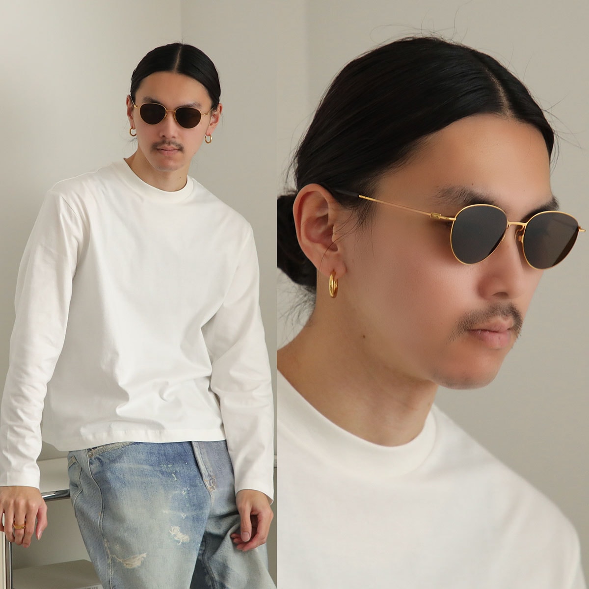 BOTTEGA VENETA ボッテガヴェネタ サングラス BV1268S レディース ボストン型 メタルフレーム 細フレーム メタルロゴ クリングスタイプ BOTTEGA VENETA ボッテガヴェネタ サングラス BV1268S レディース ボストン型 メタルフレーム 細フレーム メタルロゴ クリングスタイプ