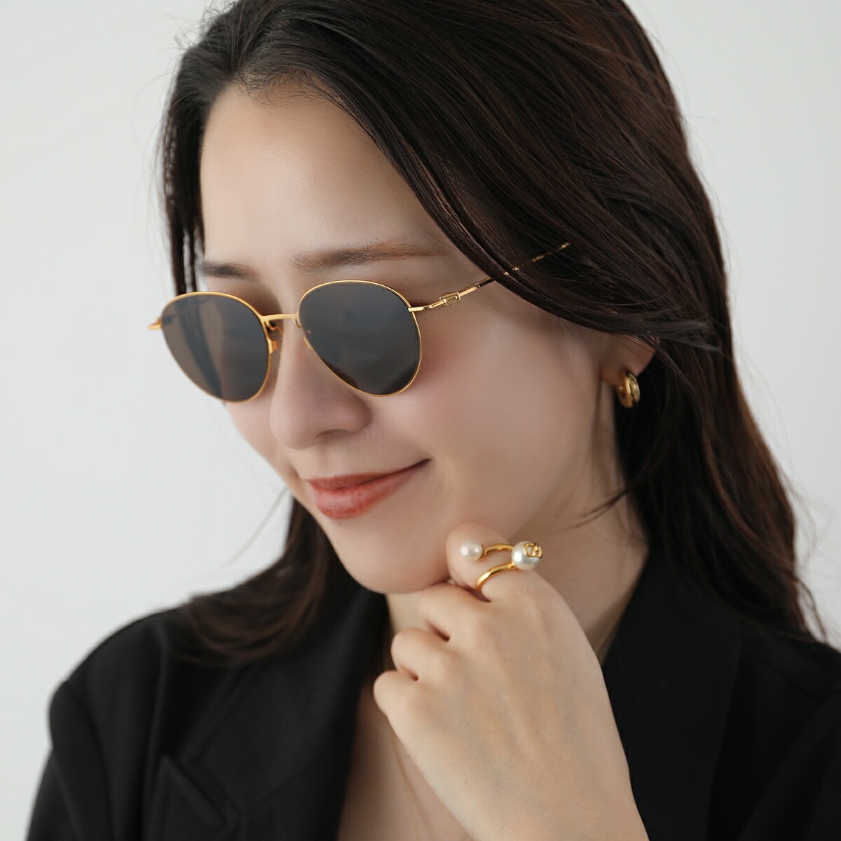 BOTTEGA VENETA ボッテガヴェネタ サングラス BV1268S レディース ボストン型 メタルフレーム 細フレーム メタルロゴ クリングスタイプ BOTTEGA VENETA ボッテガヴェネタ サングラス BV1268S レディース ボストン型 メタルフレーム 細フレーム メタルロゴ クリングスタイプ