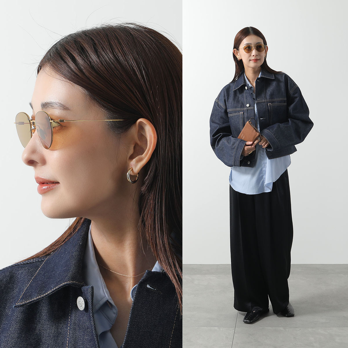 BOTTEGA VENETA ボッテガヴェネタ サングラス BV1268S レディース ボストン型 メタルフレーム 細フレーム メタルロゴ クリングスタイプ BOTTEGA VENETA ボッテガヴェネタ サングラス BV1268S レディース ボストン型 メタルフレーム 細フレーム メタルロゴ クリングスタイプ