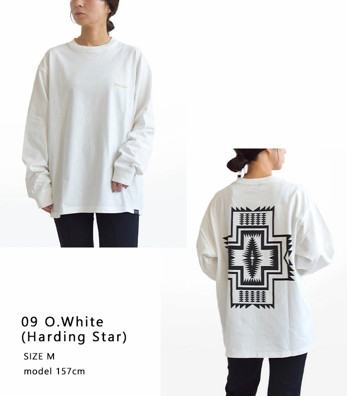 【2025秋冬新作】 ロンT 長袖 Tシャツ ドライタッチ 綿100％ バックプリント ネイティブ柄 幾何学模様 ネイティブアメリカン メンズ レディース メンズ レディース M L 全3色 5475_3