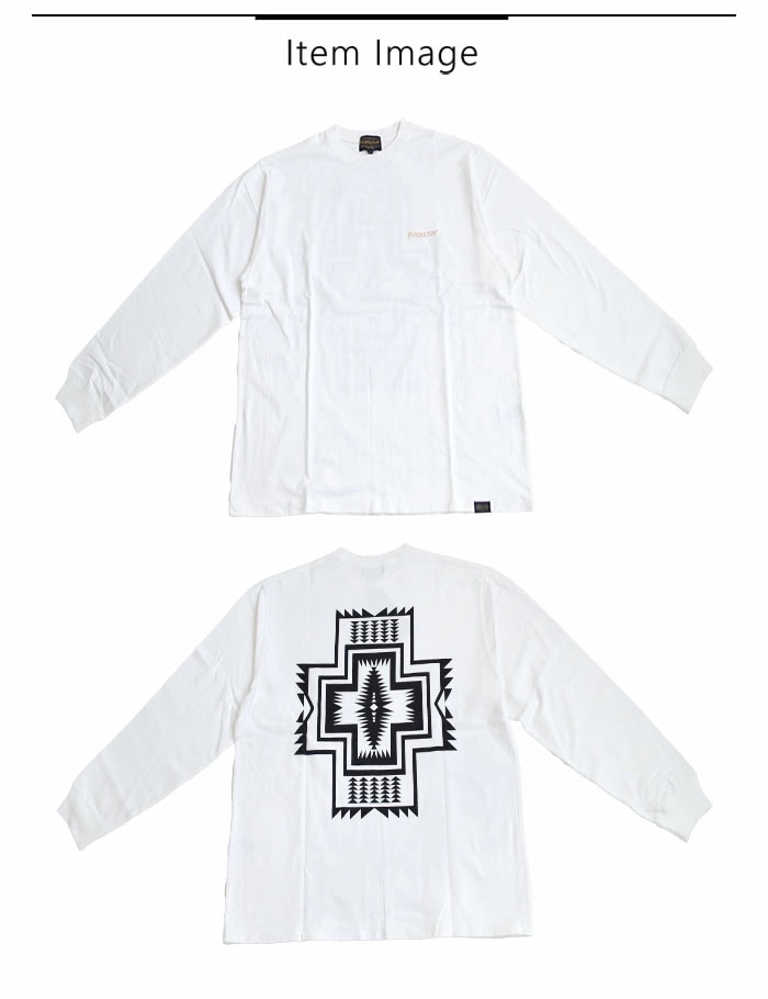 【2025秋冬新作】 ロンT 長袖 Tシャツ ドライタッチ 綿100％ バックプリント ネイティブ柄 幾何学模様 ネイティブアメリカン メンズ レディース メンズ レディース M L 全3色 5475_8