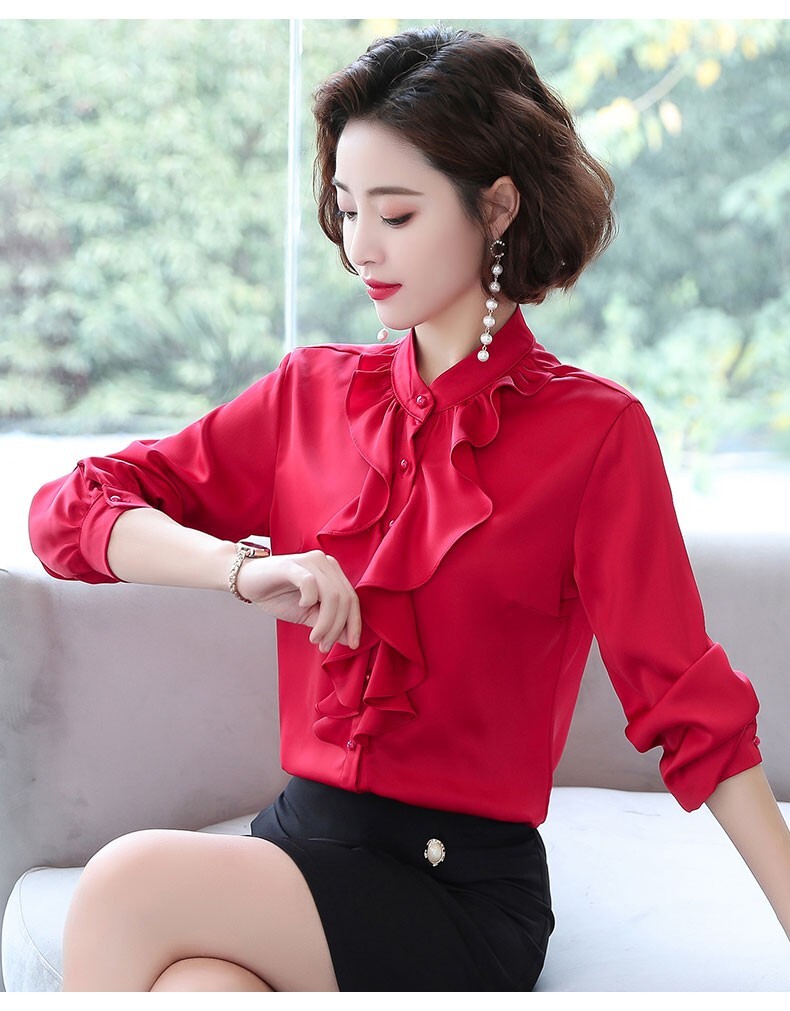 トップス シャツ ブラウス 白シャツ 袖あり 長袖 スタンドカラー 立ち襟 スリム 細身 フリル 前開き かわいい 大人可愛い きれいめ シンプル カジュアル 大人 上品 おしゃれ お洒落 トップス シャツ ブラウス 白シャツ 袖あり 長袖 スタンドカラー 立ち襟 スリム 細身 フリル 前開き かわいい 大人可愛い きれいめ シンプル カジュアル 大人 上品 おしゃれ お洒落