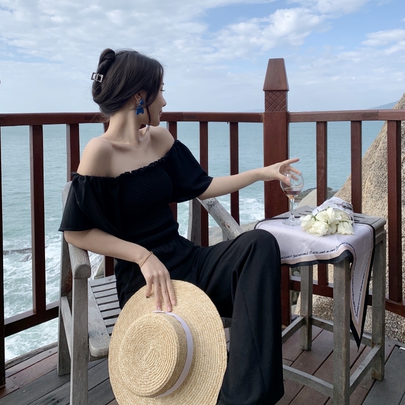 ワンショルダーチューブトップ スリムジャンプスーツ パンツ オールインワン スーツ ロング ロング丈 ワンショルダーチューブトップ スリムジャンプスーツ パンツ オールインワン スーツ ロング ロング丈