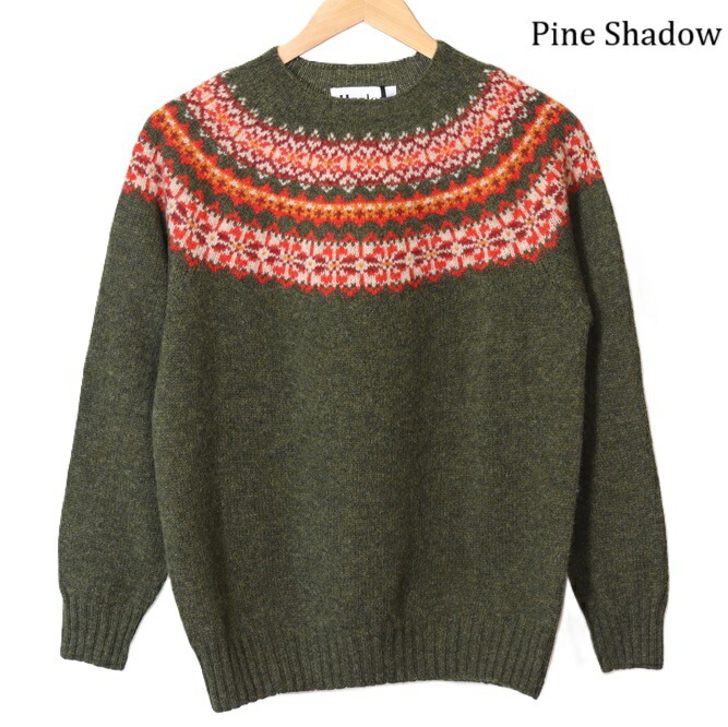 ハーレーオブスコットランド レディース ニット Harley of scotland ノルディック クルーネック L4827ノルディック柄 CREW NECK SWEATER セーター レディース N_3