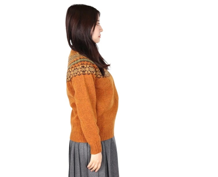 ハーレーオブスコットランド レディース ニット Harley of scotland ノルディック クルーネック L4827ノルディック柄 CREW NECK SWEATER セーター レディース N_14