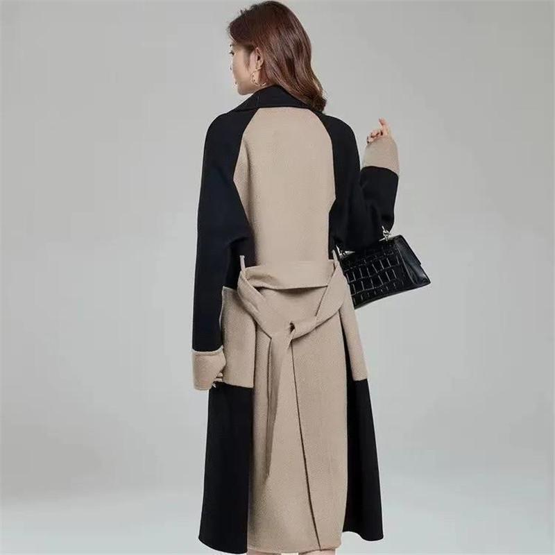 新品 大人気 チェスターコート レディース 冬服 ラシャコート ロングコート ボタンダウン トレンチコート 折襟 カジュアル アウター 秋服 秋コーデ 春秋 着痩せ 通勤_9