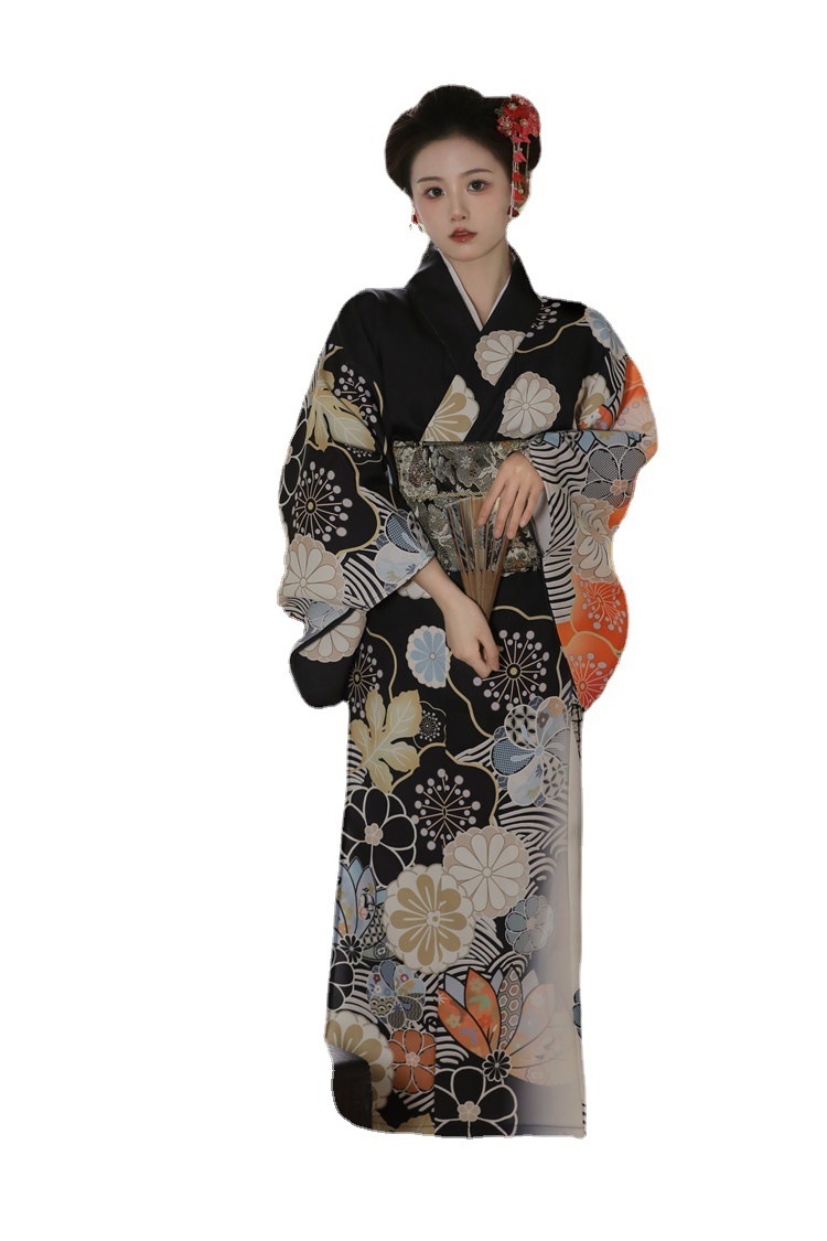 2025年 卒業式 着物 大振袖 伝統版 卒業ドレス 小紋 着物 大正浪漫風 和服セット エレガント 袴下帯 振袖 花柄 入園式 成人式 袴セット 和服 和装 大学生 コスプレ08