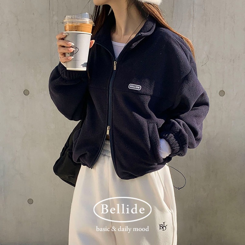 [BELLIDE MADE] ベーシックフリースクロップドジップアップ jp1151