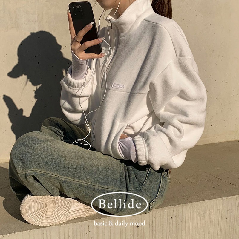 [BELLIDE MADE] ベーシックフリースクロップドジップアップ jp1151