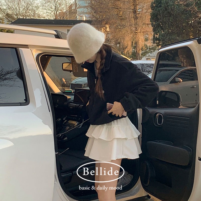 [BELLIDE MADE] ベーシックフリースクロップドジップアップ jp1151